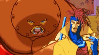 XMen vs Street Fighter  Juggernaut amp Gambit Arcade [upl. by Cibis]