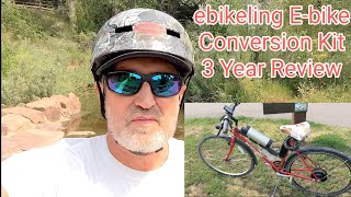 ebikeling Ebike Conversion Kit 3 Year Review and Range Test [upl. by Aloek]