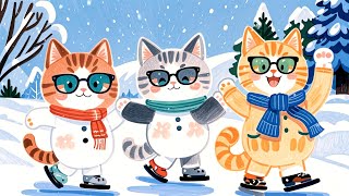 Happy Day Lofi 🌟 1 Hr Songs 🏵️ Snowy Vibes ✨ Cute amp Relaxing Music ☀️ Make Your Day Better [upl. by Einttirb]