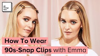 ‘90s Snap Clips Hair Tutorial [upl. by Gibbons401]