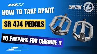 How to Take Apart Old School SR 474 BMX Pedals to Prepare For CHROME 🛠️ pedals bmx [upl. by Carl]