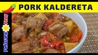 Spicy Pork Kaldereta  Panlasang Pinoy [upl. by Dewar788]