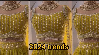 2024 lehenga design Top trending lehenga design for girls trendswithmonika [upl. by Rolfston]