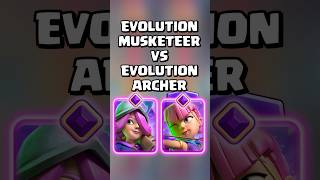 Evolved Musketeer VS Evolved Archers 🎯 clashroyale shorts [upl. by Linker]