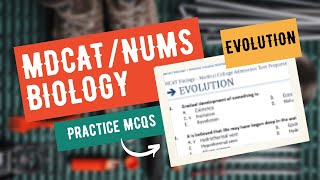 Mdcat Biology Evolution Practice MCQs  Practice MCQs for Mdcat Biology  Topic Evolution MCQs [upl. by Prunella]