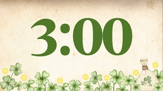 3 Minute Saint Patrick’s Day Timer Glockenspiel Tones at End [upl. by Aicilic]