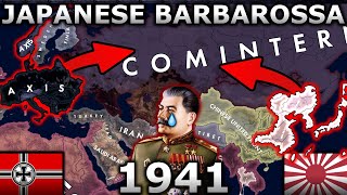 What if Japan joined Operation Barbarossa in 1941  HOI4 Timelapse [upl. by Eleynad537]