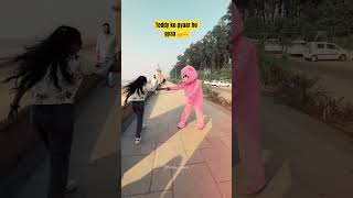 Teddy with cute 🥰amp sweet girl🥰🫶teddy reaction shortsvideo [upl. by Helas918]