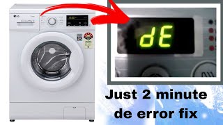 LG washing machine de error Fix [upl. by Greyso]