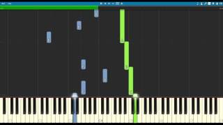 Triste – INTERMEDIATE  Piano Tutorial Synthesia [upl. by Hebbe]