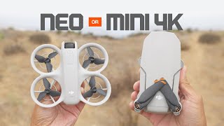 BATTLE OF THE CHEAPEST DJI Neo vs Mini 4k [upl. by Anyad862]