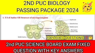 2nd Puc Biology Passing Package 2024 Board Exam Important Questions 2024 Biology Board Exam 2024 [upl. by Hetty838]