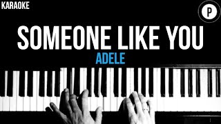 Adele  Someone Like You Karaoke SLOWER Acoustic Piano Instrumental Cover Lyrics [upl. by Fidelis977]