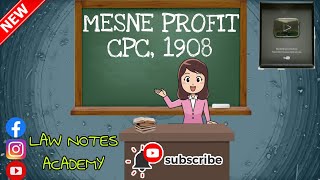 MESNE PROFIT cpc1908 cpc mesneprofit civilprocedurecode meaning [upl. by Annav992]