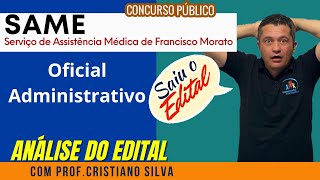 Concurso SAME  Serviço Assistencia Médica de Francisco Morato  Oficial Administrativo [upl. by Aleyam640]