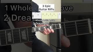 3 Epic Guitar Riffs  Tabs guitartabs guitarsheetmusic guitartutorial easyguitartabs [upl. by Couq]