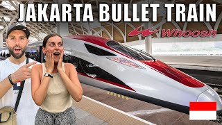 1st CLASS on Indonesias brand new BULLET TRAIN 🇮🇩 [upl. by Evangelin992]