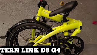 TERN LINK D8 FOLDING BIKE G4 20quot WHEEL SIZE [upl. by Samella21]