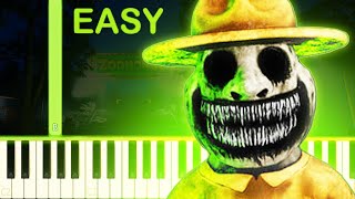 ZOONOMALY THEME  EASY Piano Tutorial [upl. by Goldston]