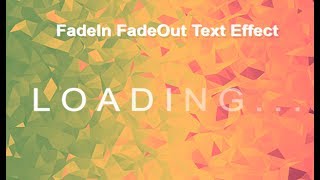 Css Fade In Fade Out Text Effect Css Transition Fade In Transition Effects Css3 [upl. by Jaddo]