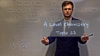 A Level Chemistry  23  Acids bases and buffers [upl. by Trudi]