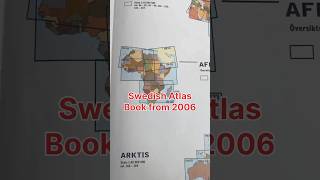 Old Swedish Atlas Book from 2006  JoudVLOGGS shorts geography [upl. by Ahsaek]