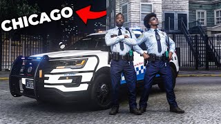 I joined the POLICE in Second City CHICAGO in GTA 5 RP [upl. by Mehcanem]