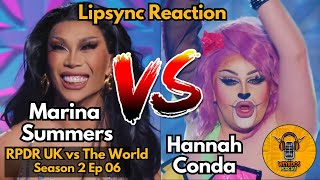 Marina Summers vs Hannah Conda  RuPauls Drag Race UK vs the World S2x06 Reacción y eliminación [upl. by Biddick]