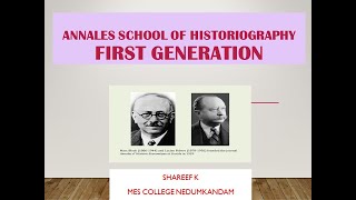 Annales historiography  First Generation [upl. by Haimarej414]