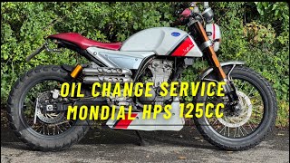 How to Change the Oil on a Fb Mondial HPS 125 [upl. by Tol]