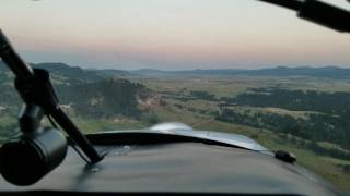 Mooney M20J landing in Spearfish SD [upl. by Warder355]