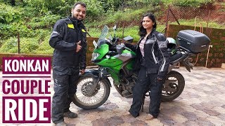 COUPLE RIDE TO KONKAN in MONSOONS  Mumbai to Dapoli via Dense Rain Forest  7 Hrs for Just 250 kms [upl. by Charlene141]