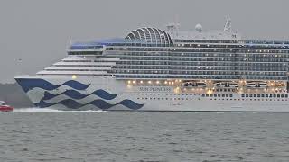 ships360 Sun Princess departs Southampton Water 23092024 [upl. by Rett]