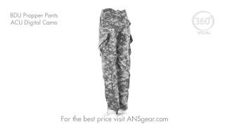 BDU Propper Pants  ACU Digital Camo  Visual 360 [upl. by Nerhtak16]