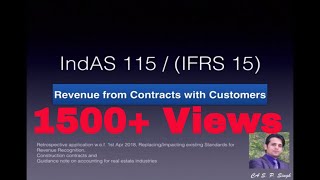 IND AS 115 IFRS 15 Recognition of revenue from contracts with Customers [upl. by Arica]