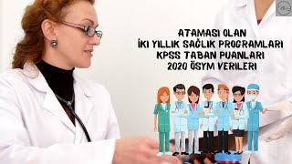 Ataması Olan Sağlık Programları I Kpss Taban Puanları I 2020 Yılı Ösym Verileri I Atama Sayıları [upl. by Euqina]