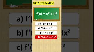 QUIZ DERIVADAS calculodiferencial quiz [upl. by Studner]