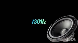 Onda senoidal 130Hz Subwoofer JBL Klipsch SVS Jamo Boston Paradigm Yamaha Sony Onkyo [upl. by Hittel]