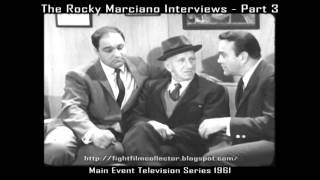 The Rocky Marciano Interviews  Part Three 16mm Transfer Nat King Cole Jimmy Durante George Raft [upl. by Sy]