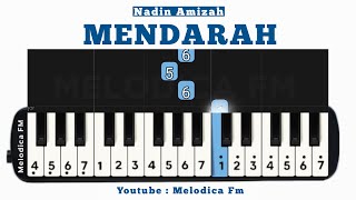 Mendarah  Nadin Amizah  Tutorial Pianika Pemula [upl. by Nois]