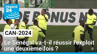 CAN2024  le Sénégal vatil réussir lexploit une deuxième fois  • FRANCE 24 [upl. by Ahtinak]