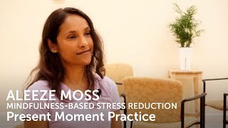 Present Moment Practice with Aleeze Moss  MindfulnessBased Stress Reduction [upl. by Wendi]