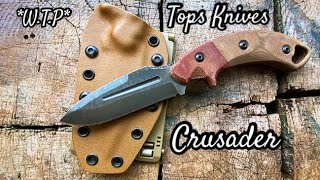 Tops Knives Crusader🔥Tactical EDC Fixie🔪🇺🇸 [upl. by Ealasaid]