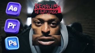 21 Savage  redrum  FULL TUTORIAL amp BREAKDOWN Adobe After Effects [upl. by Ronaele]