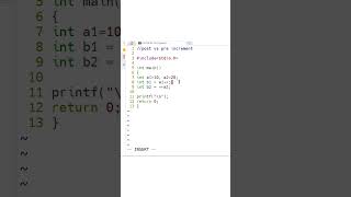 42 Learn C Programming  post vs pre increment operator  CppBuzzcom  shorts [upl. by Gebhardt]