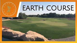 JUMEIRAH GOLF ESTATES EARTH COURSE VLOG  DP World Tour  Dubai Golf [upl. by Attenwahs]