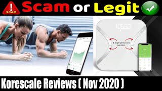 Korescale Reviews November 2020 Real Product Review  Take a Look  Scam Adviser Reports [upl. by Hax604]