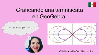 Graficando una lemniscata con GeoGebra [upl. by Phineas756]