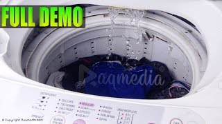 Top Load Fully Automatic Washing Machine Demo ✔️ How To Use Washer And Dryer [upl. by Kone]