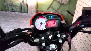 YAMAHA FAZER 150 SED 2014 LARANJA 0KM [upl. by Akinas]